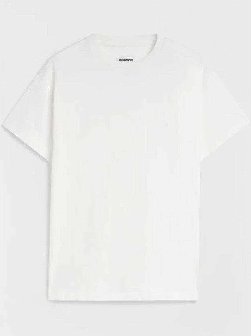 Jil Sander Plain White Short Sleeve T-Shirt Set