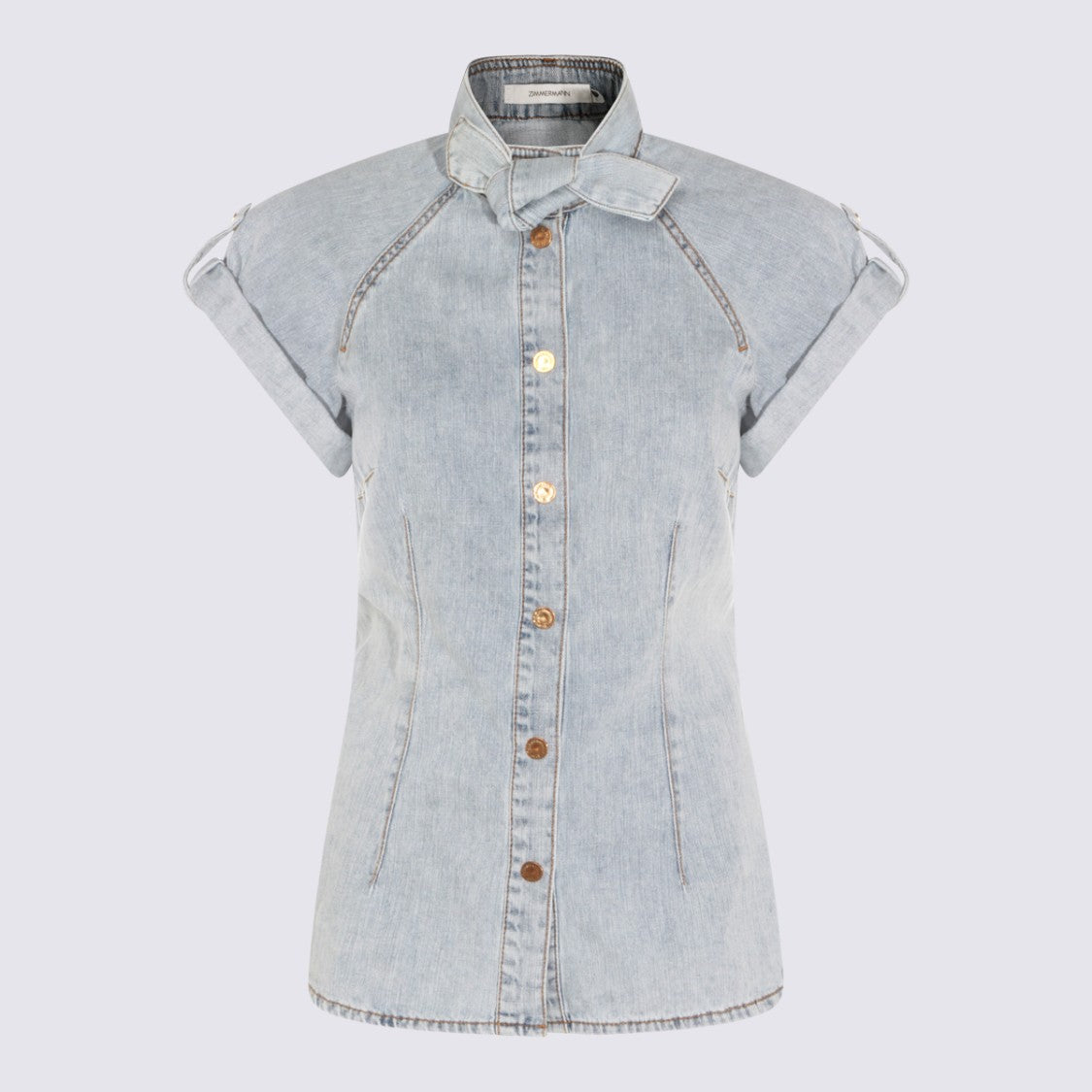 Zimmermann Light Blue Cotton Shirt