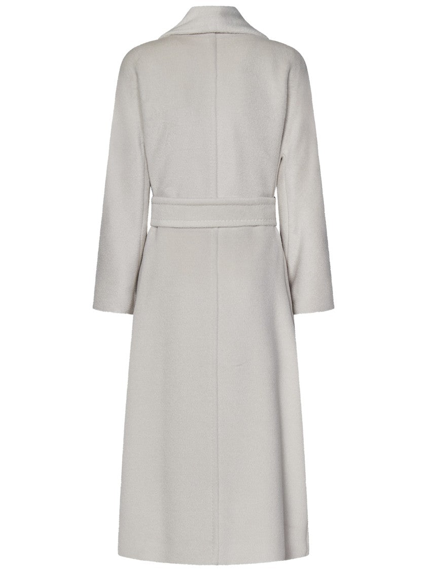 Max Mara White Wrap Coat