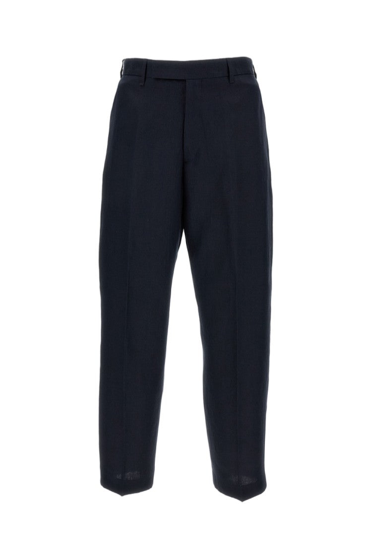 Paul Smith Relaxed Fit Linen Trousers With French Pockets