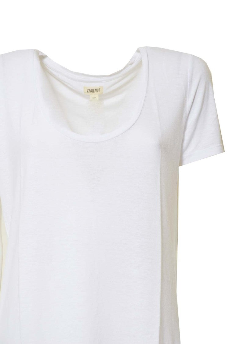 L'agence White Harvey Round-Neck T-Shirt