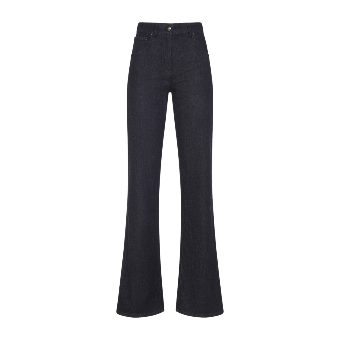 Giorgio Armani High-Waist Flared Trousers With Five-Pocket Styling
