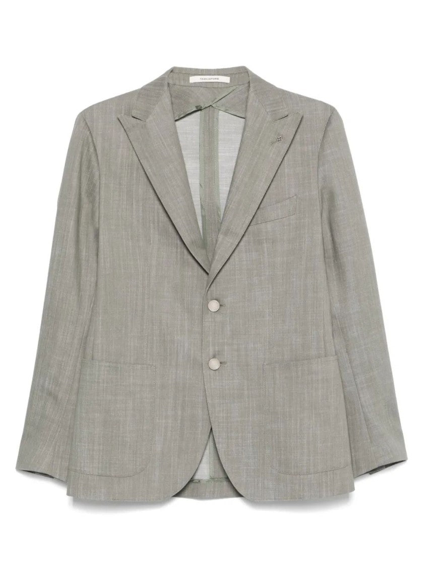 Tagliatore Tailored Cotton Jacket With Notch Lapels