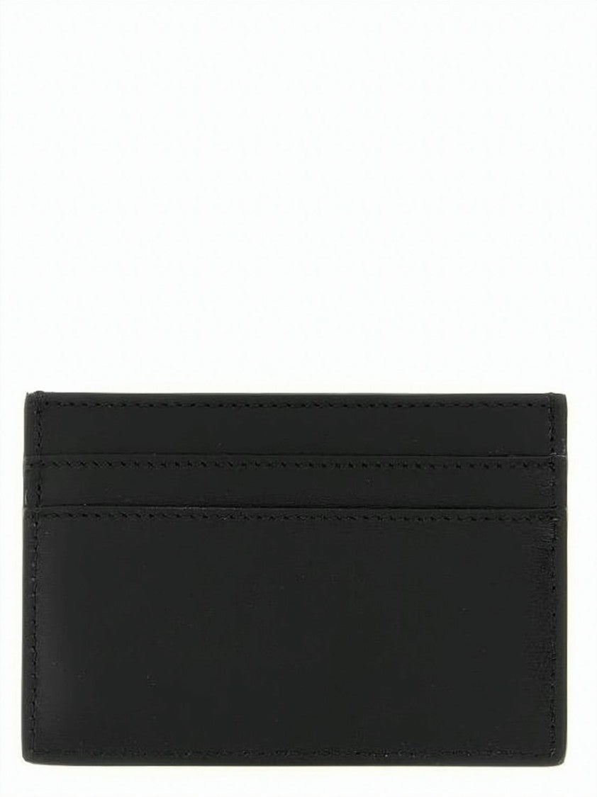Fendi Rectangular Black Calf Leather Cardholder