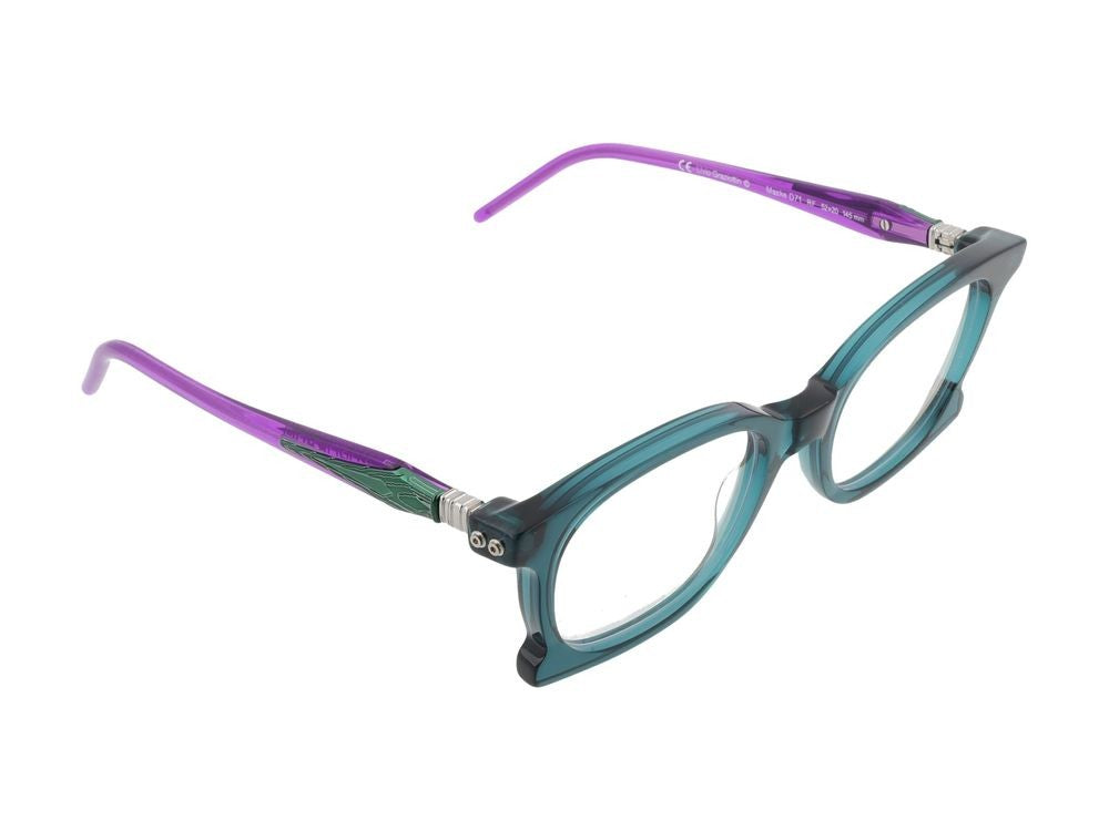 Kuboraum Translucent Teal Purple Accent Optical Glasses