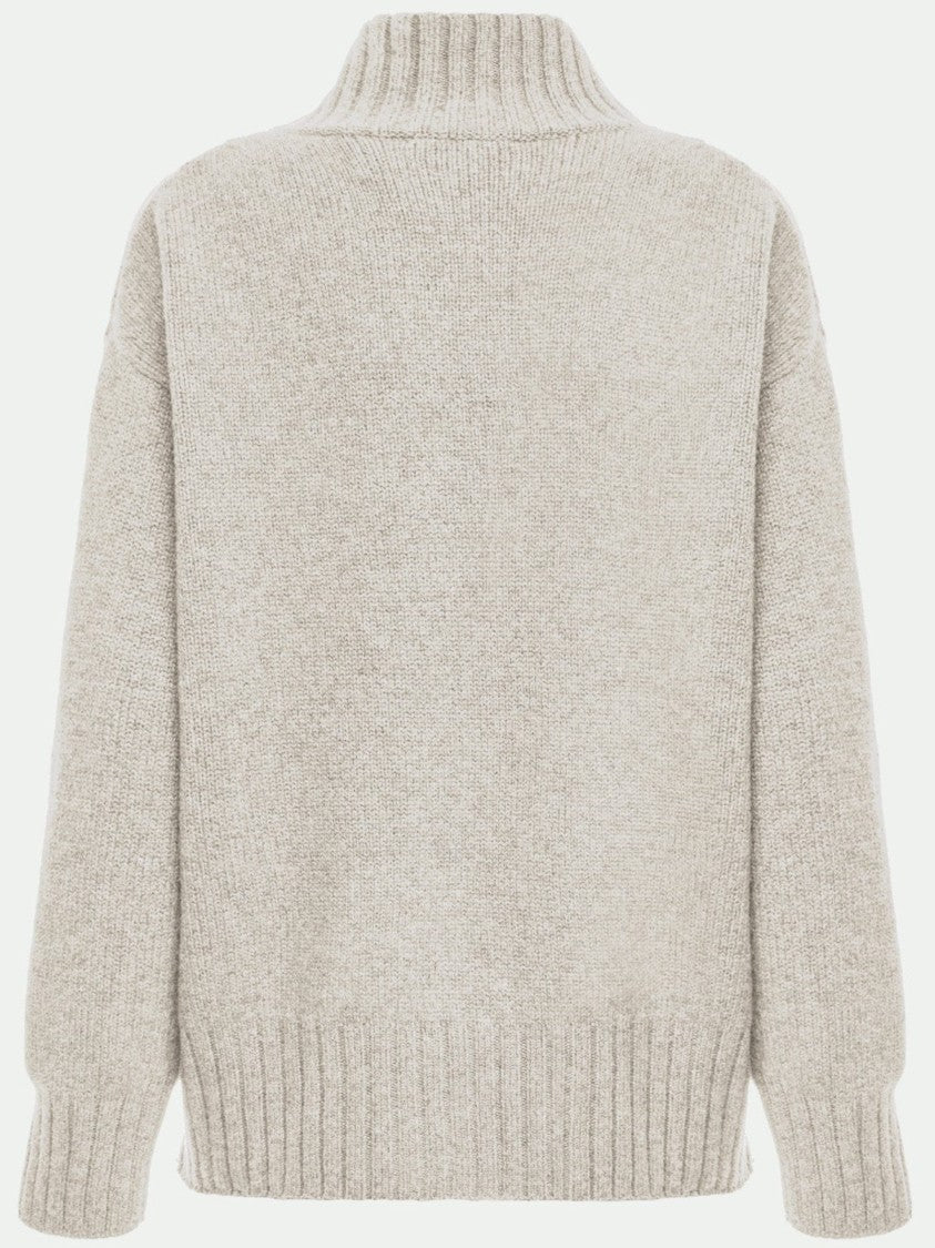 Malo High Ribbed Turtleneck Cashmere Sweater