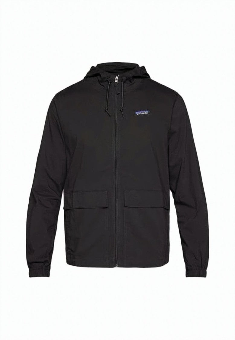 Patagonia Hooded Black Jacket With Front Zipper