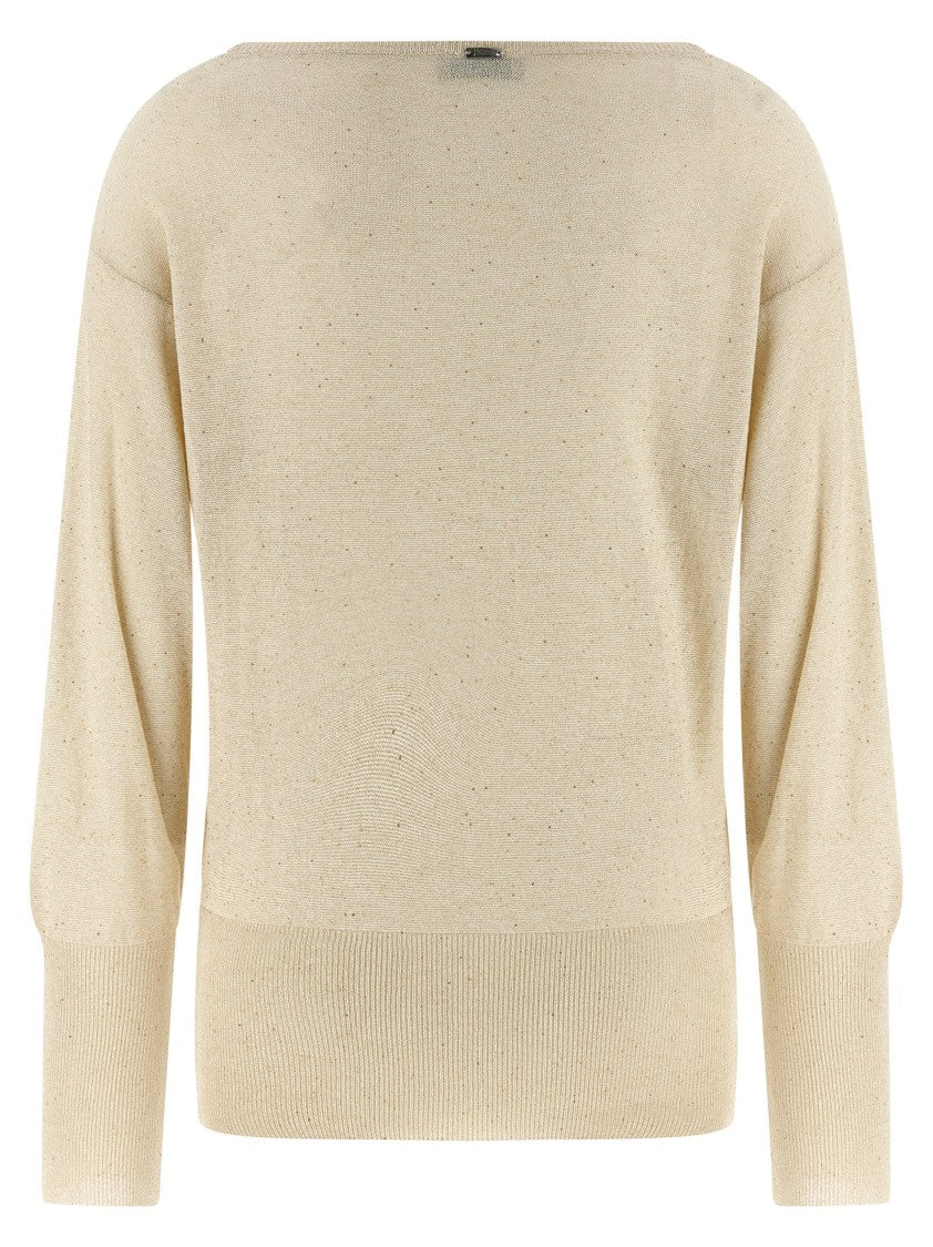 Herno Lamé And Sequin Yarn Sweater