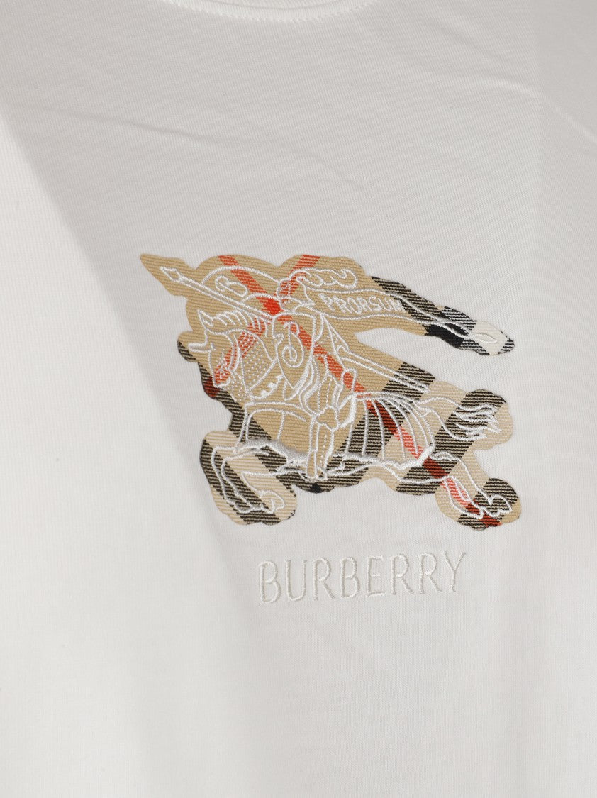 Burberry Short-Sleeve T-Shirt With Knight Embroidery