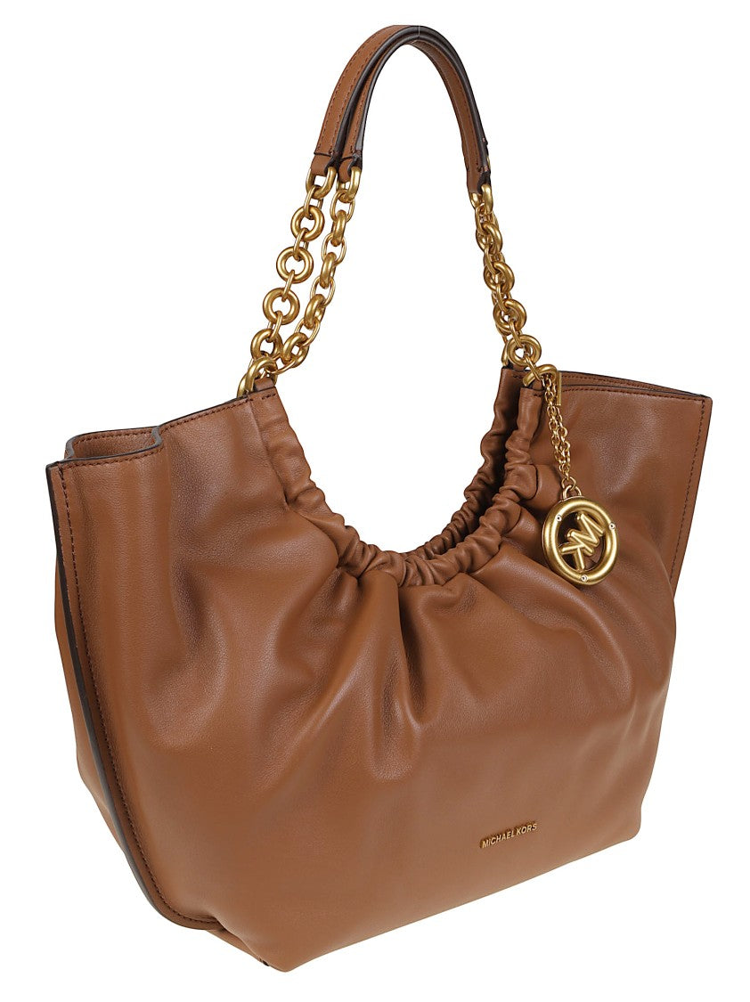 Michael Kors Small Indie Smooth Leather Gathered Top Tote Bag