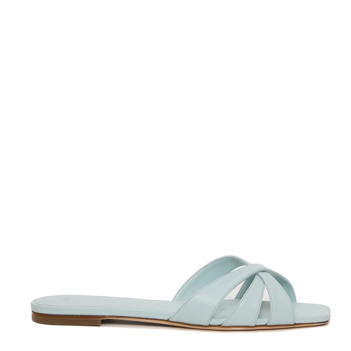 3Juin Sky Blue Color Plumette Slipper