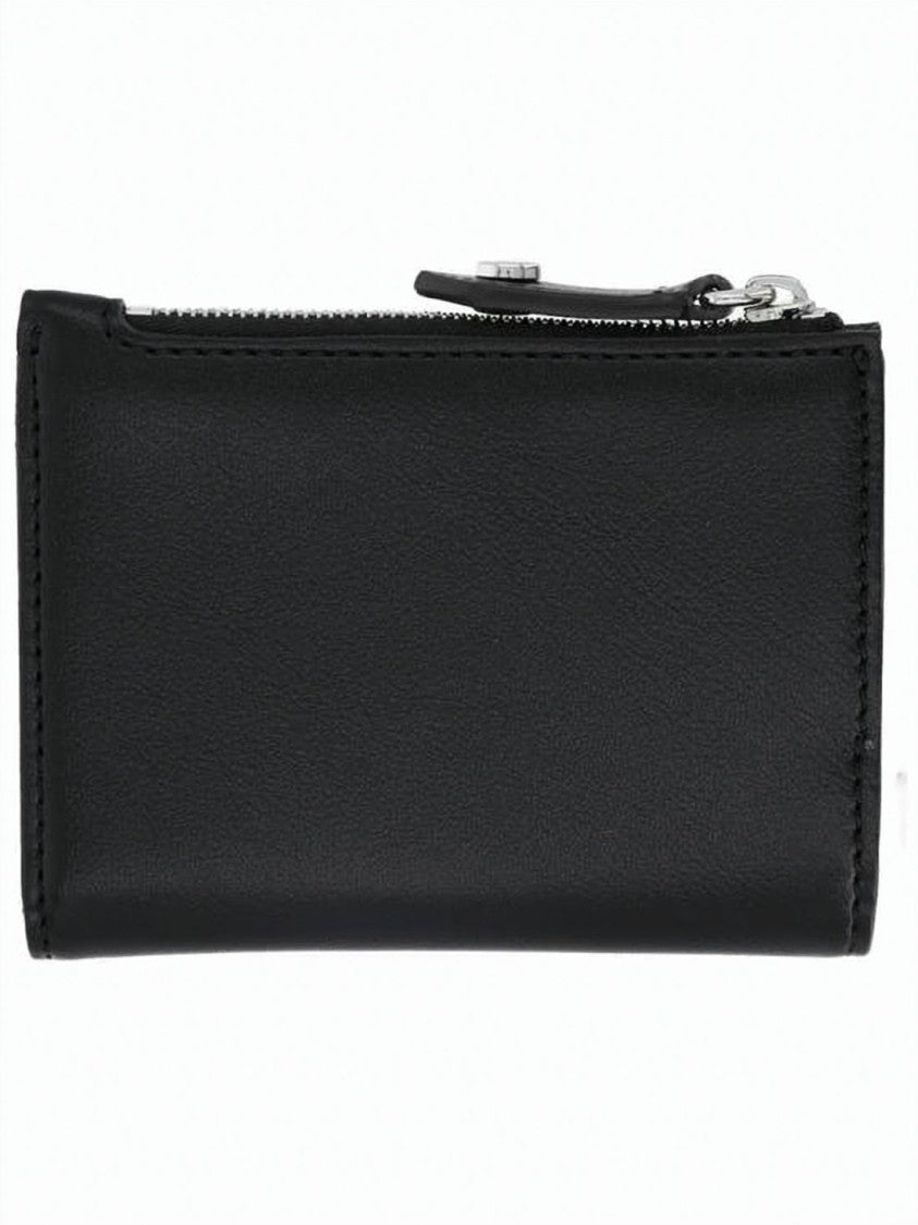 Vivienne Westwood Textured Black Zip-Around Cardholder