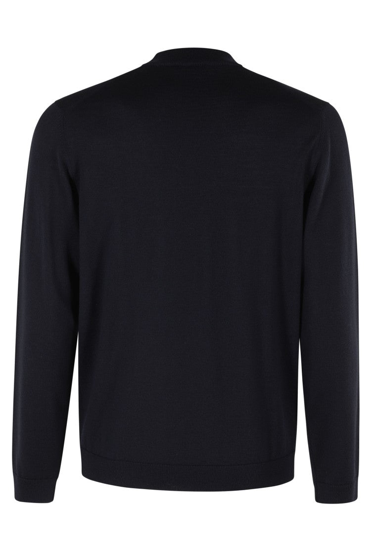 Roberto Collina Long-Sleeve Round Neck Wool Sweater