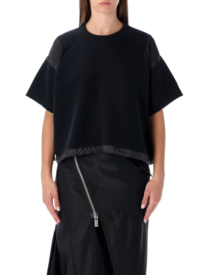 Sacai Oversized Technical Cotton T-Shirt