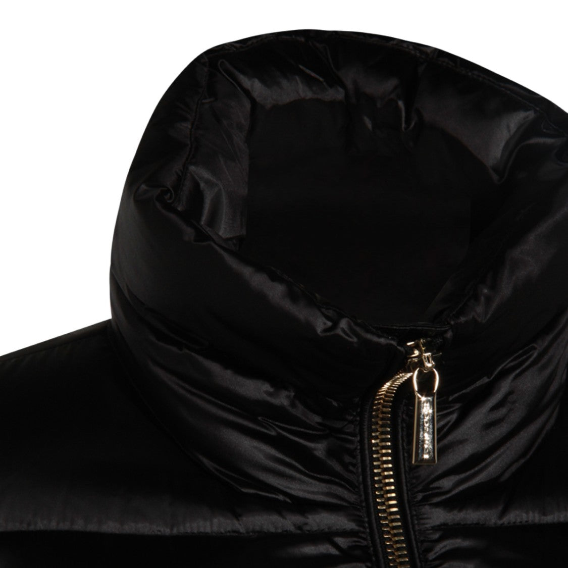 Moorer High-Performance Black Puffer Coat With Metallic Accents