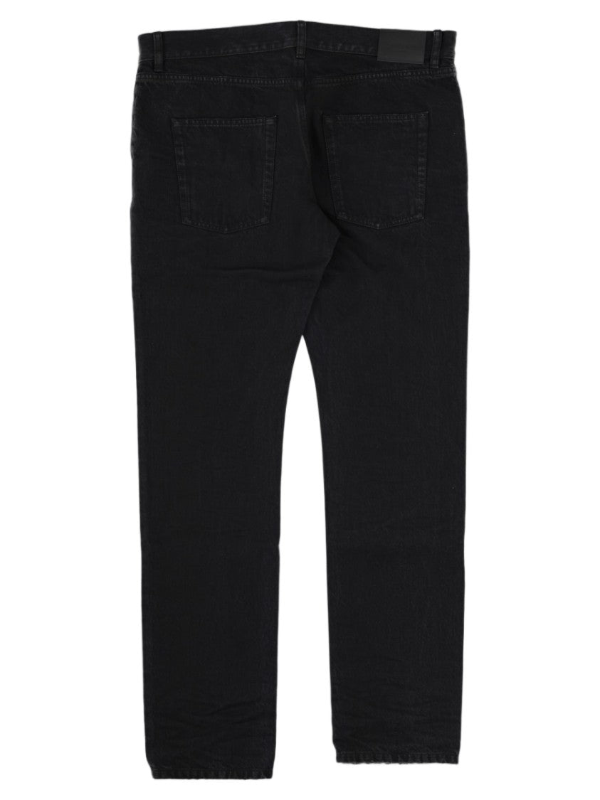 Saint Laurent Slim Fit Denim Jeans With Classic Five-Pocket Design