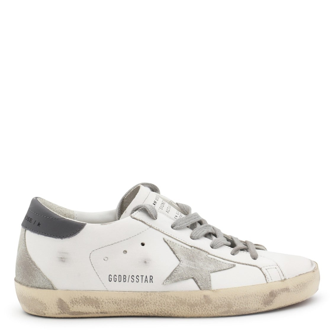 Golden Goose White Leather Super Star Sneakers