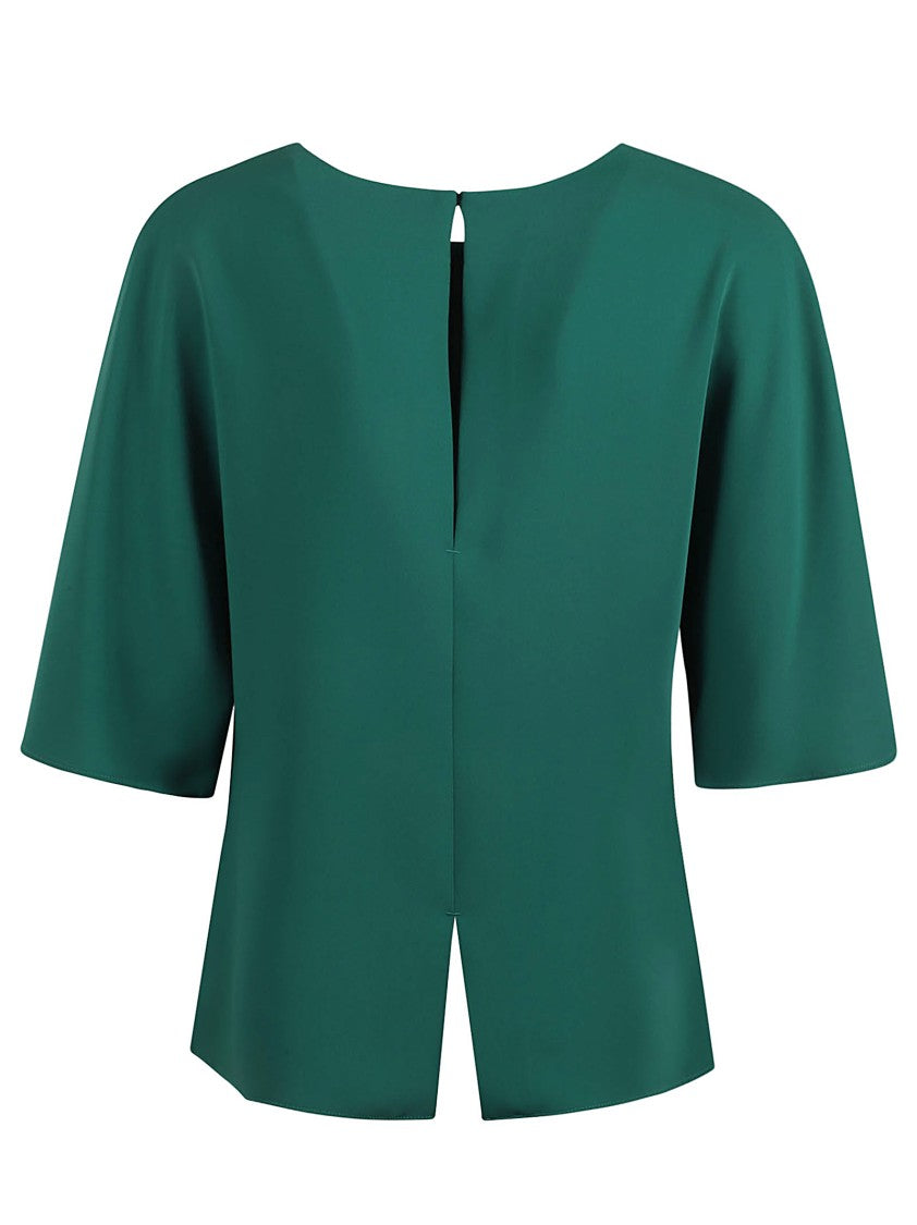 P.A.R.O.S.H. Relaxed-Fit Polyester Top With Keyhole Detail