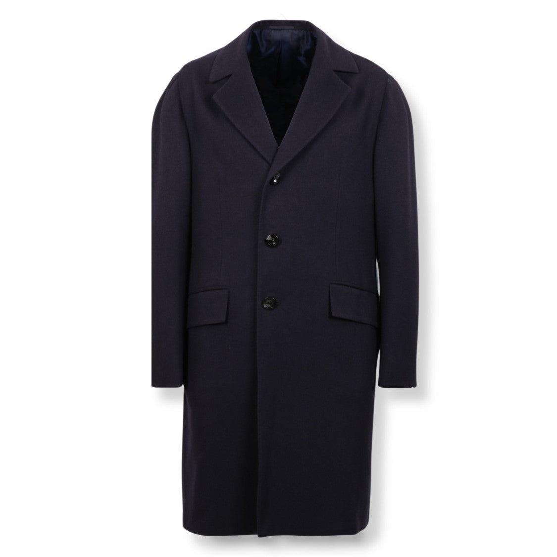 Kiton Tailored Overcoat With Structured Design