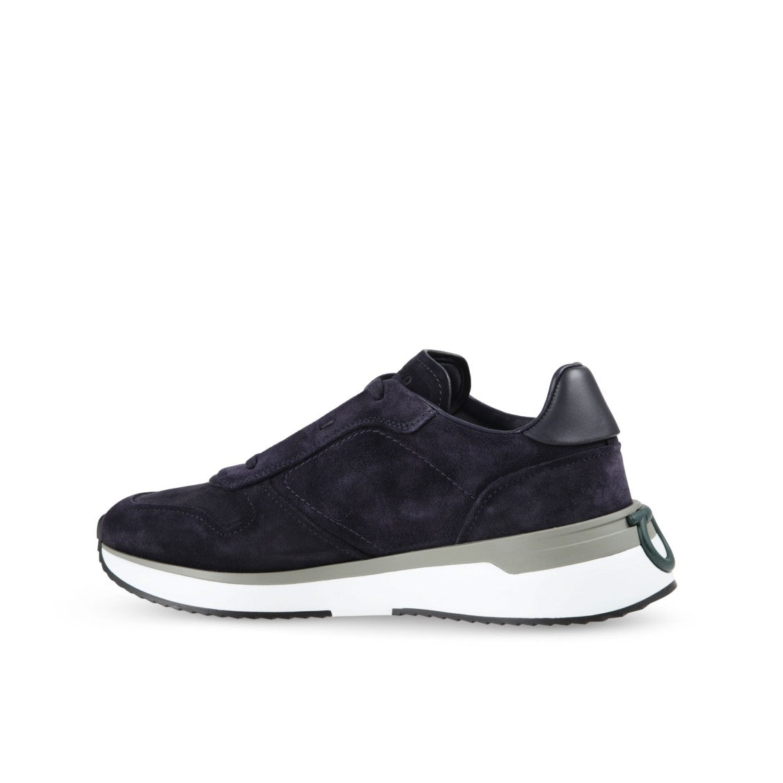 Ferragamo Minimalist White Leather Sneakers With Smooth Silhouette