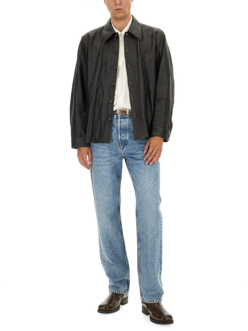 Our Legacy Straight-Leg Denim Jeans With Vintage Wash