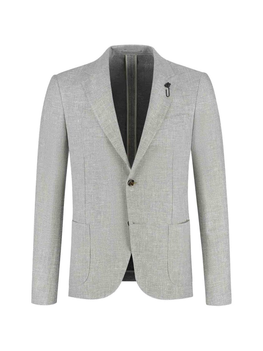 Lardini Rome Light Grey Patch Pockets Jacket