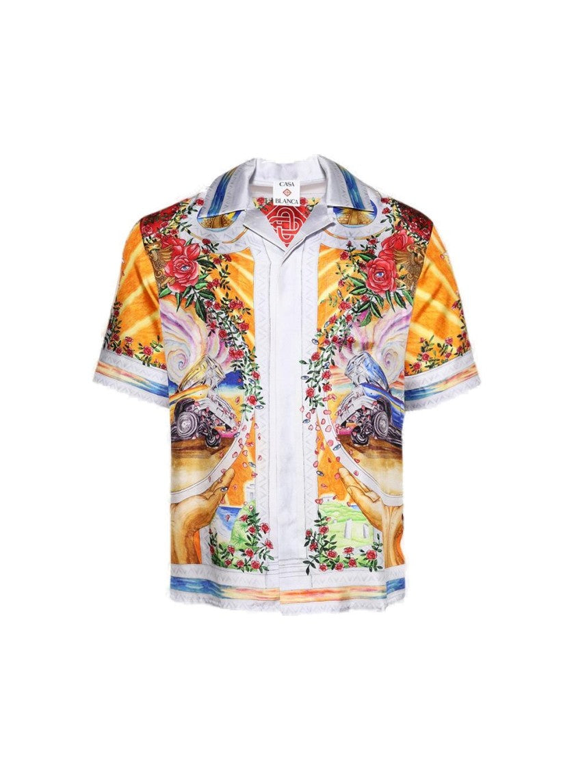 Casablanca A Tournade De Rose Shirt Multicolor