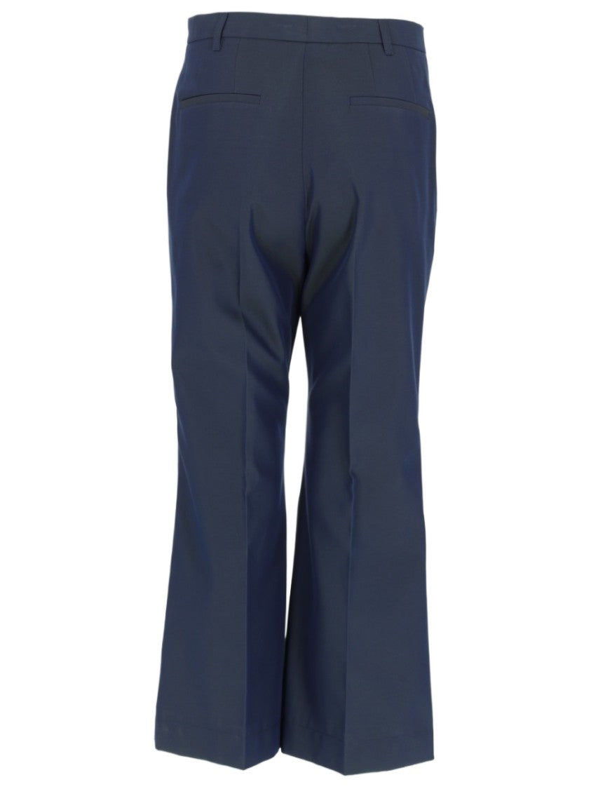 Golden Goose Tailored Blue Trousers With Slight Flare