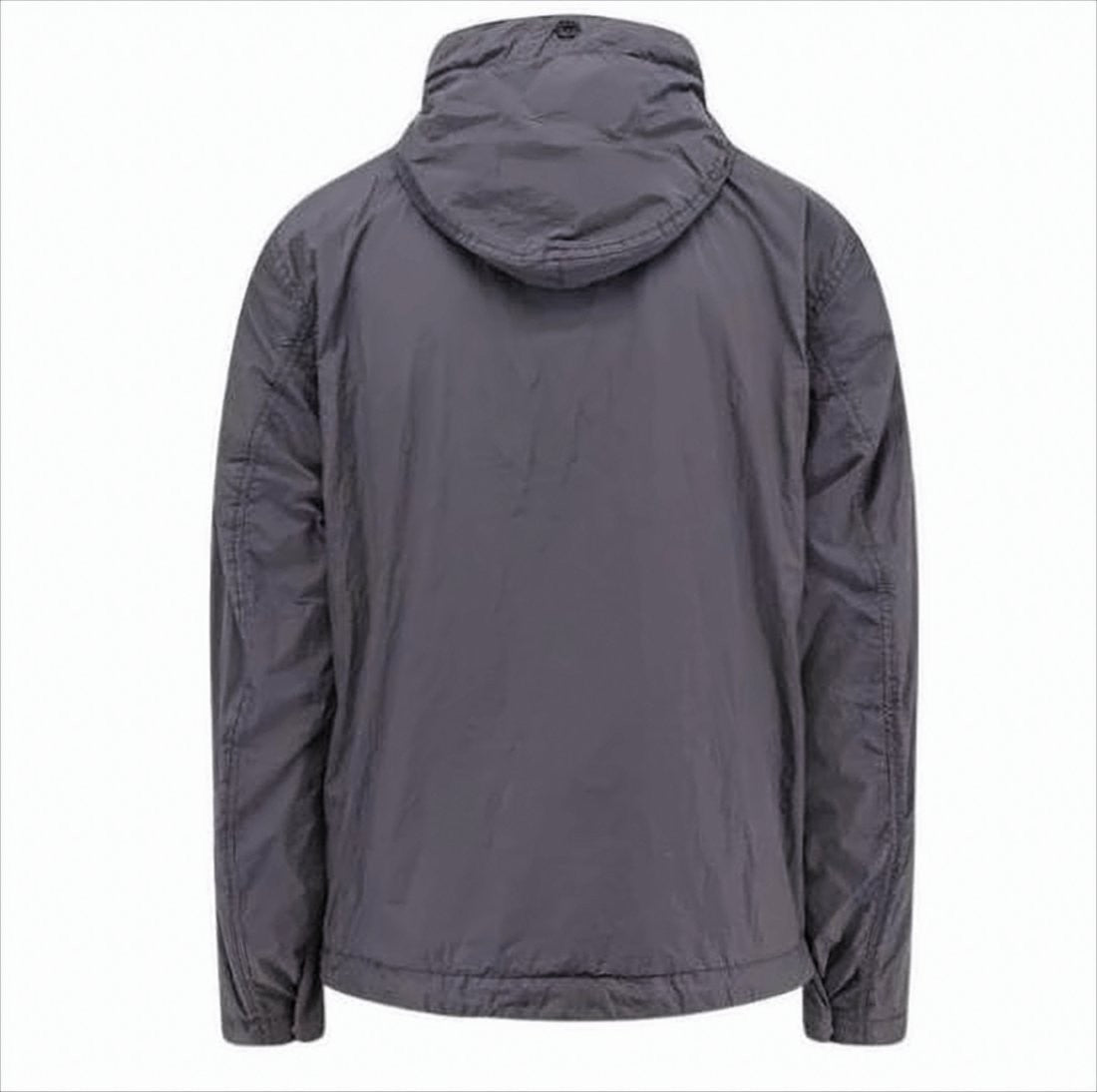 Stone Island Lightweight Grey Nylon Hooded Jacket