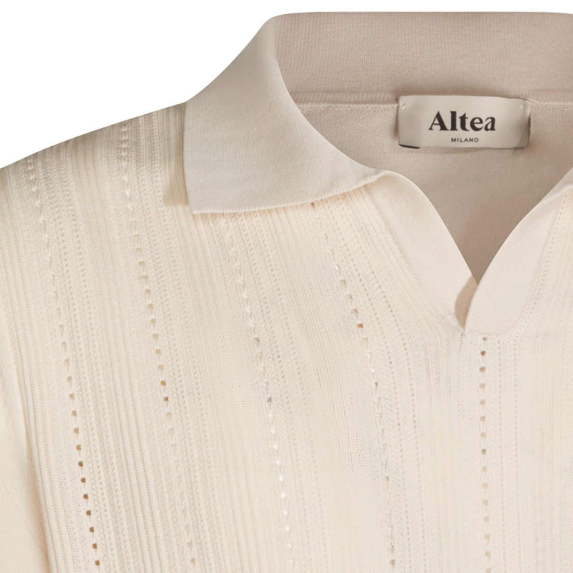 Altea Ivory Cotton Polo Shirt Polo Shirt