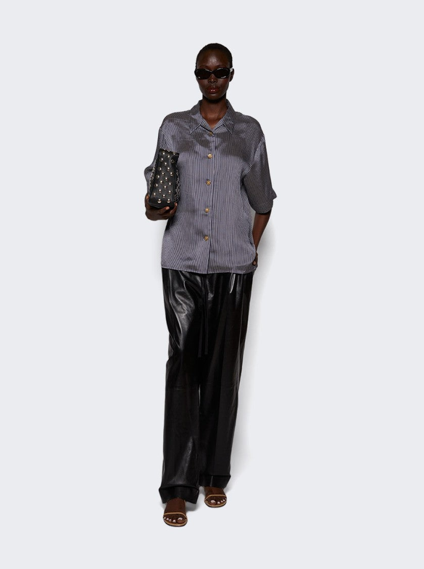 Khaite Owen Top Navy And White