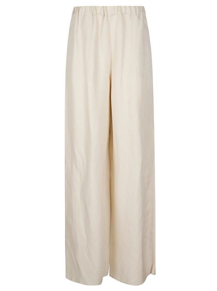 Max Mara Mxoro Wide Leg Linen Blend Pants