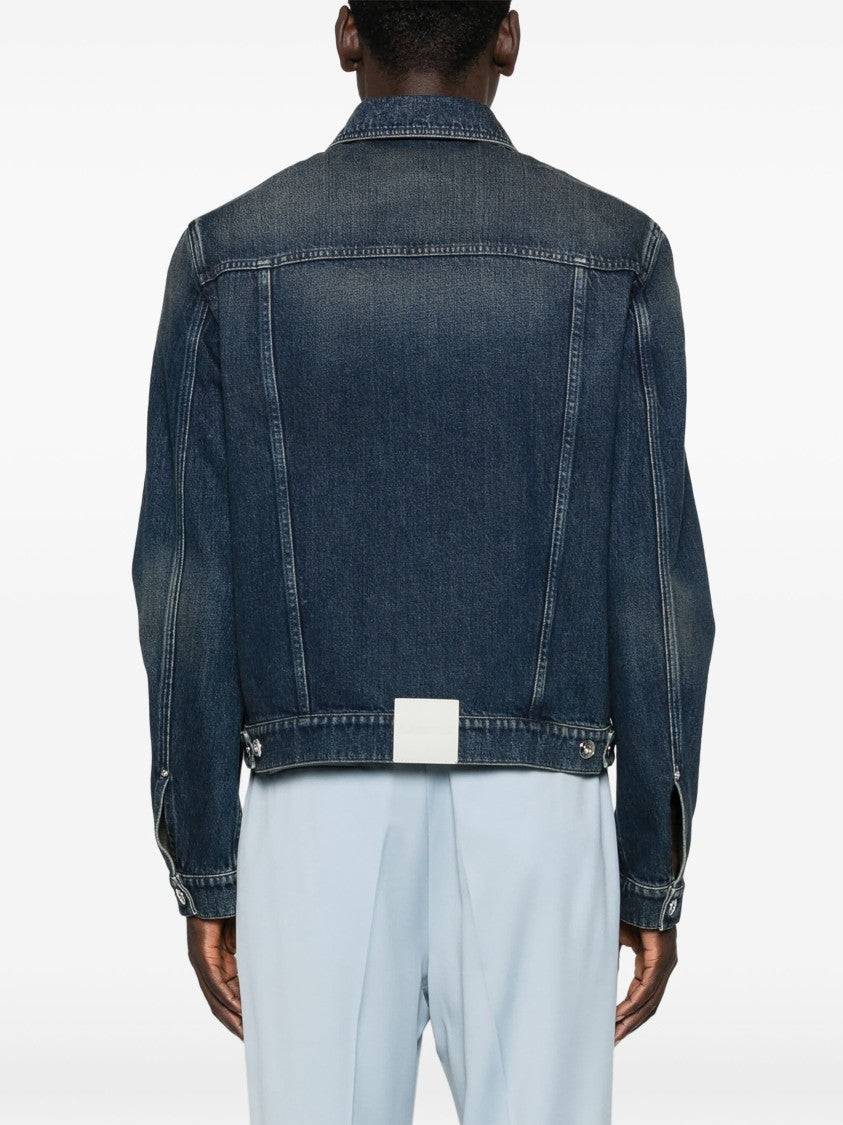 Lanvin Blue Veste Classique Refined Denim Jacket