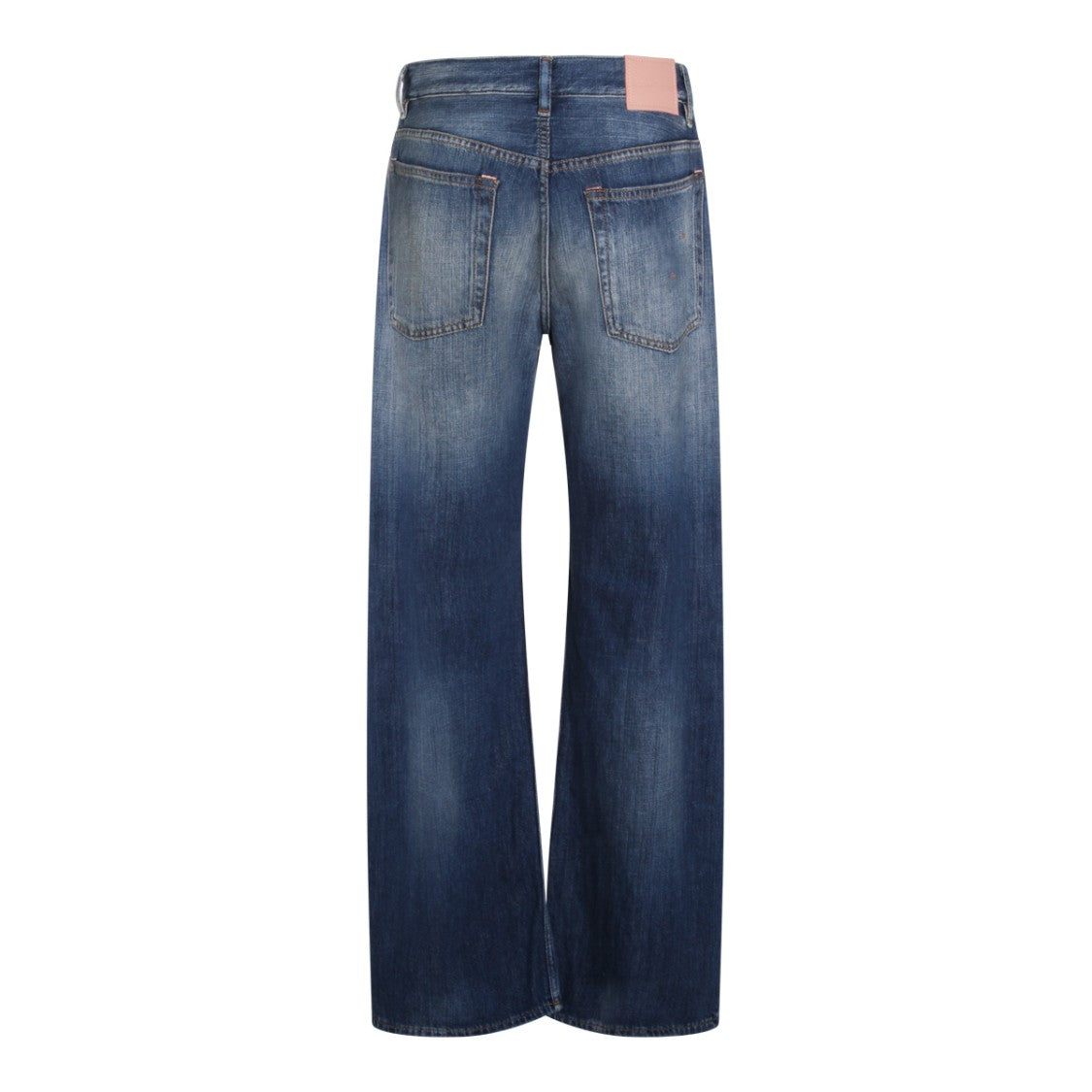 Acne Studios High-Waisted Wide-Leg Jeans With Vintage Wash And Distressing
