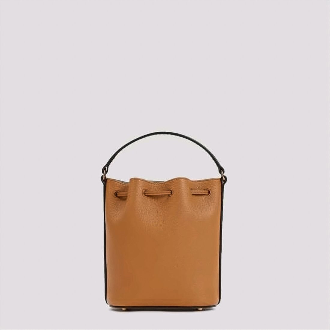 Tod's Calf Leather Bucket Shoulder Bag With Drawstring Closure