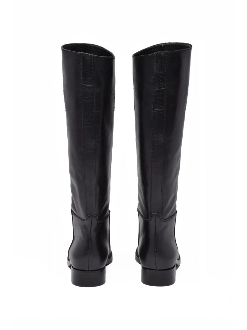 Ame Black Leather Sonja Boots