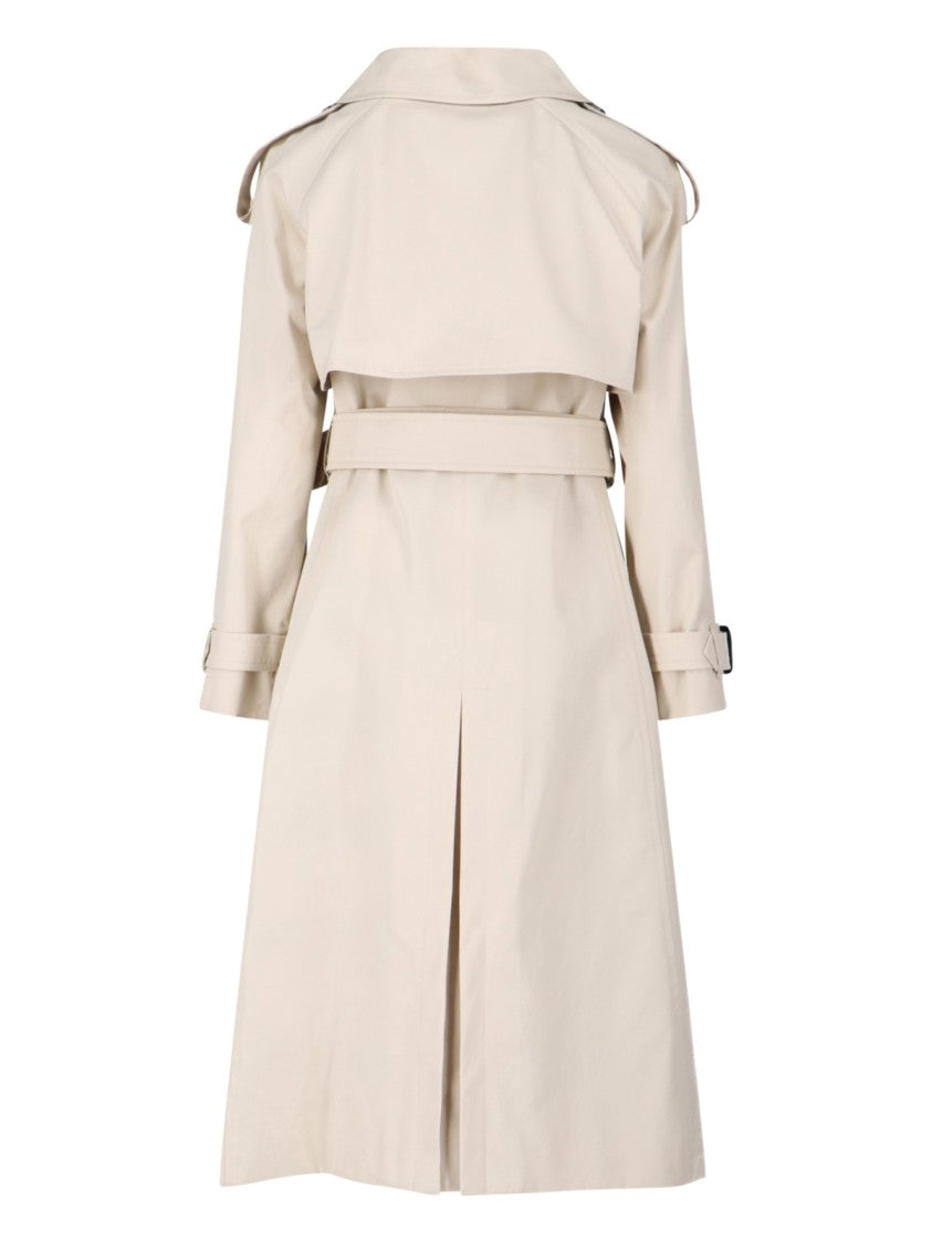Burberry "Fitzrovia" Double-Breasted Trench – White