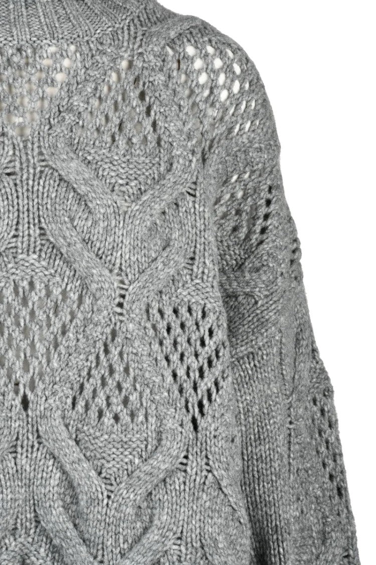 Sportmax Edicola High Neck Sweater - Grey