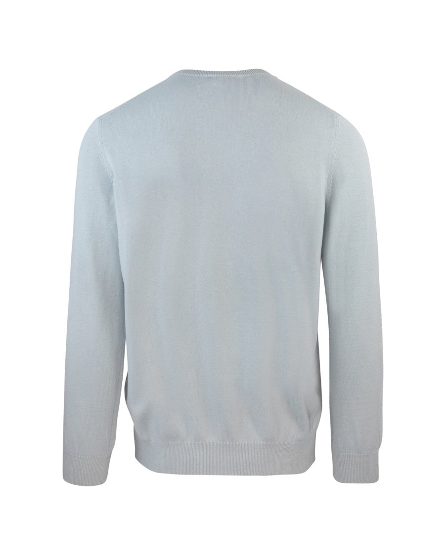 Paul & Shark Grey Sweater With Stitched Logo Patch