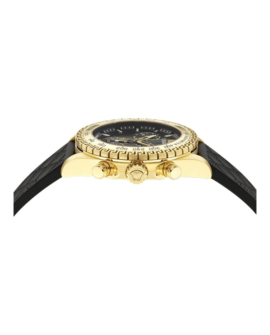 Versace Chronograph Timepiece With Greek Key Detailing