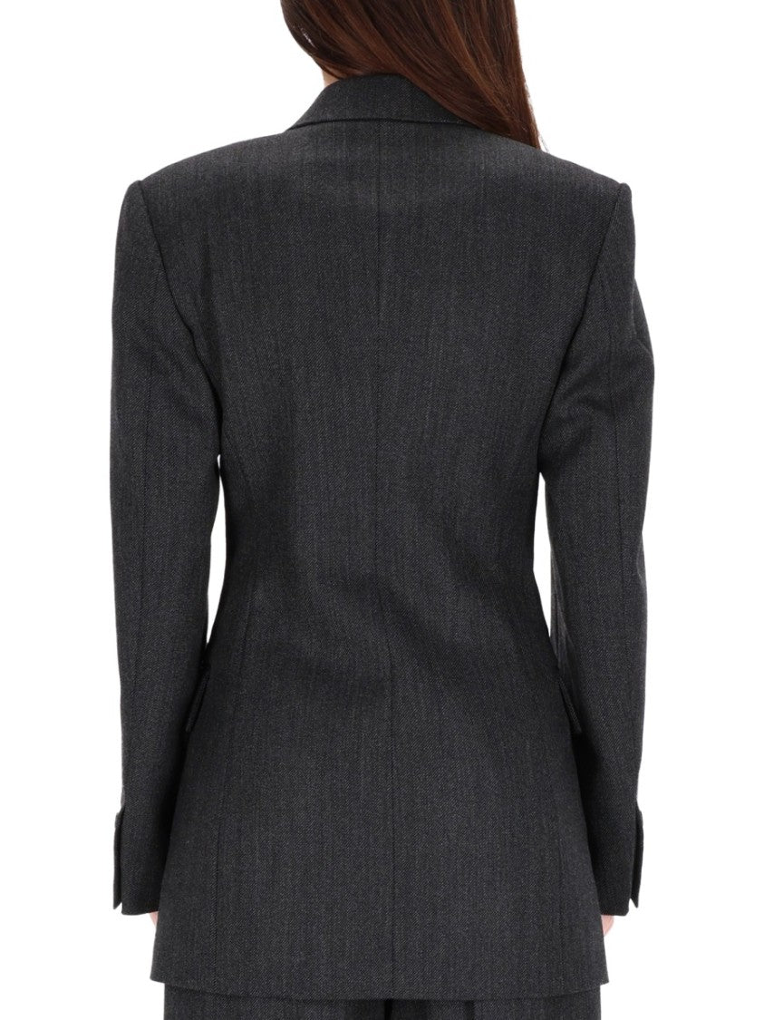 Alexander Wang Fitted Structured Silhouette Mini Blazer Dress