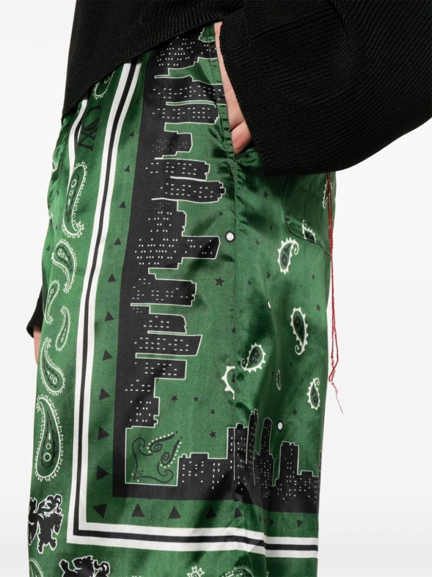 Off-White Bermuda Shorts With Logo