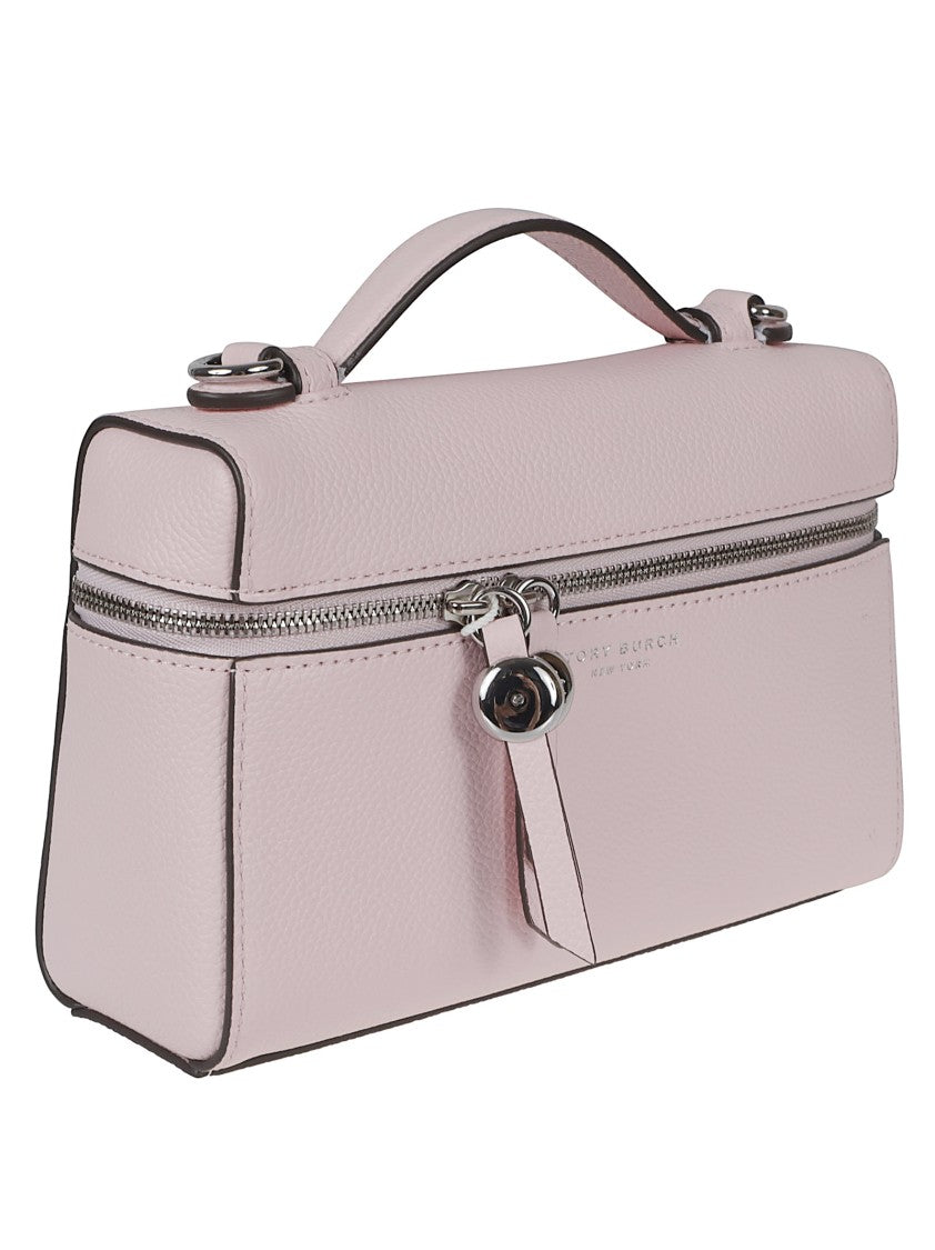 Tory Burch Pink Leather Double-Zip Mini Bag