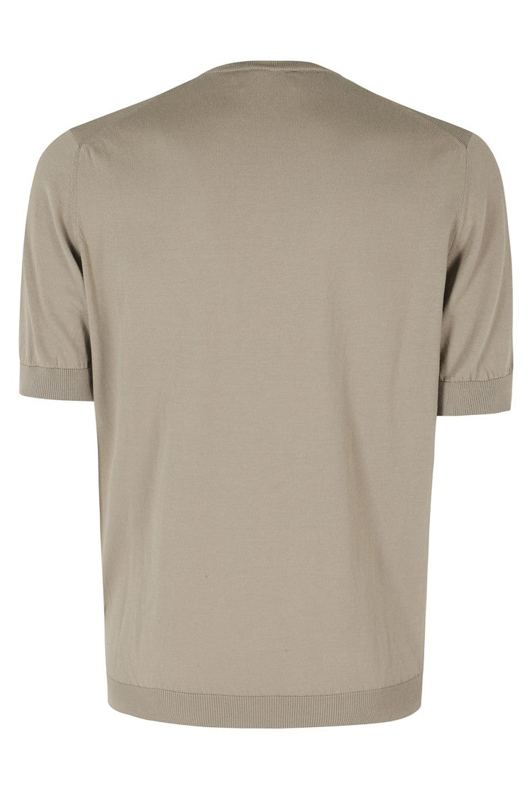 Filippo De Laurentiis Turtledove Round-Neck Single-Thread Cotton Knit T-Shirt