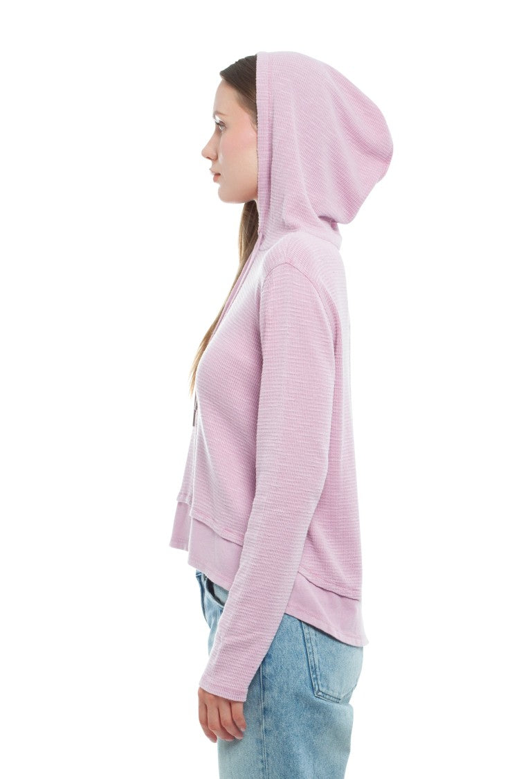 Wilt Long Sleeve Double Peplum Hoodie