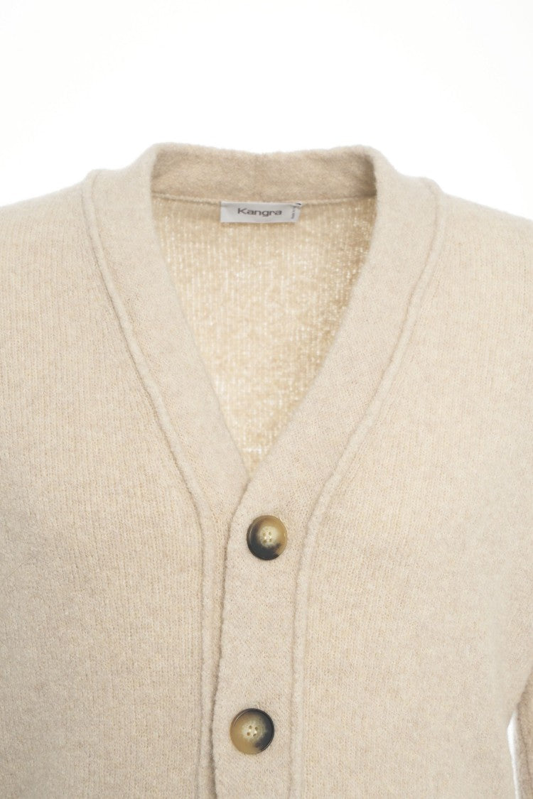 Kangra Cashmere Cardigan With Classic V-Neck And Refined Fit