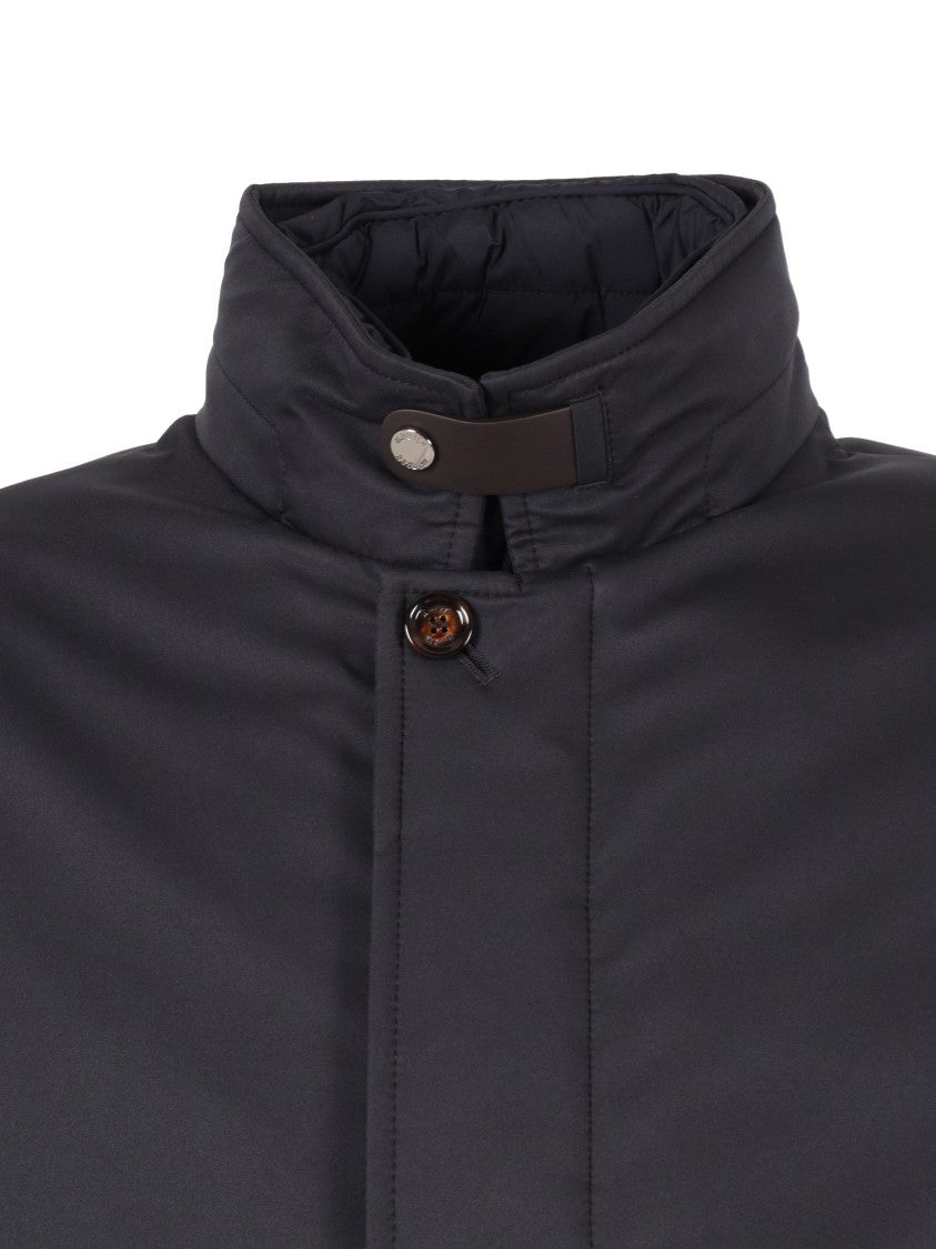 Moorer Reis-Ads Black Jacket With High Collar