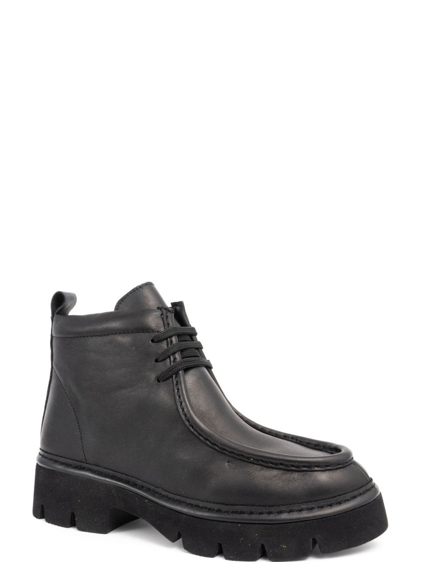 Sergio Moretti Casual Ankle Boots With Textured Rubber Sole