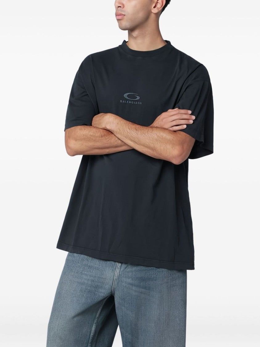 Balenciaga Loose-Fitting Crew Neck T-Shirt With Subtle Logo