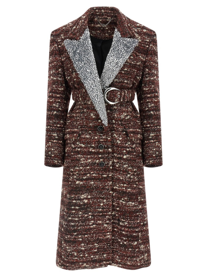 Paco Rabanne Bouclé Wool Coat